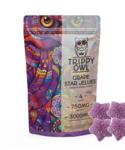 Trippy Owl Sour Grape Stars 3000MG