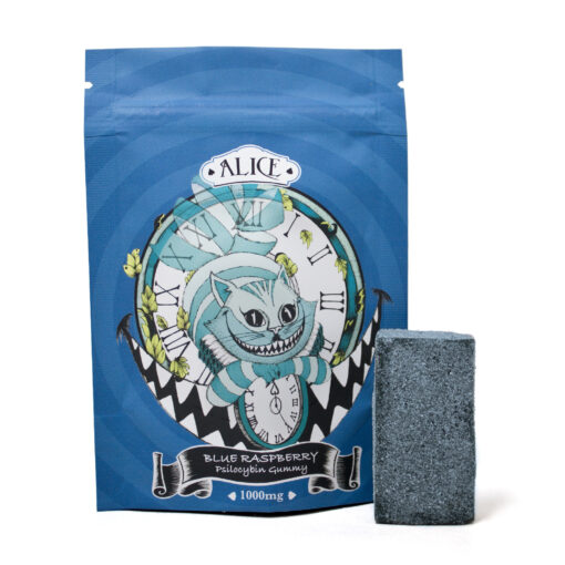 Alice Blue Raspberry Mushroom Gummy 1000mg