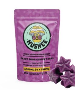 Magic Mushroom Star Gummies Grape 3000MG Mushee